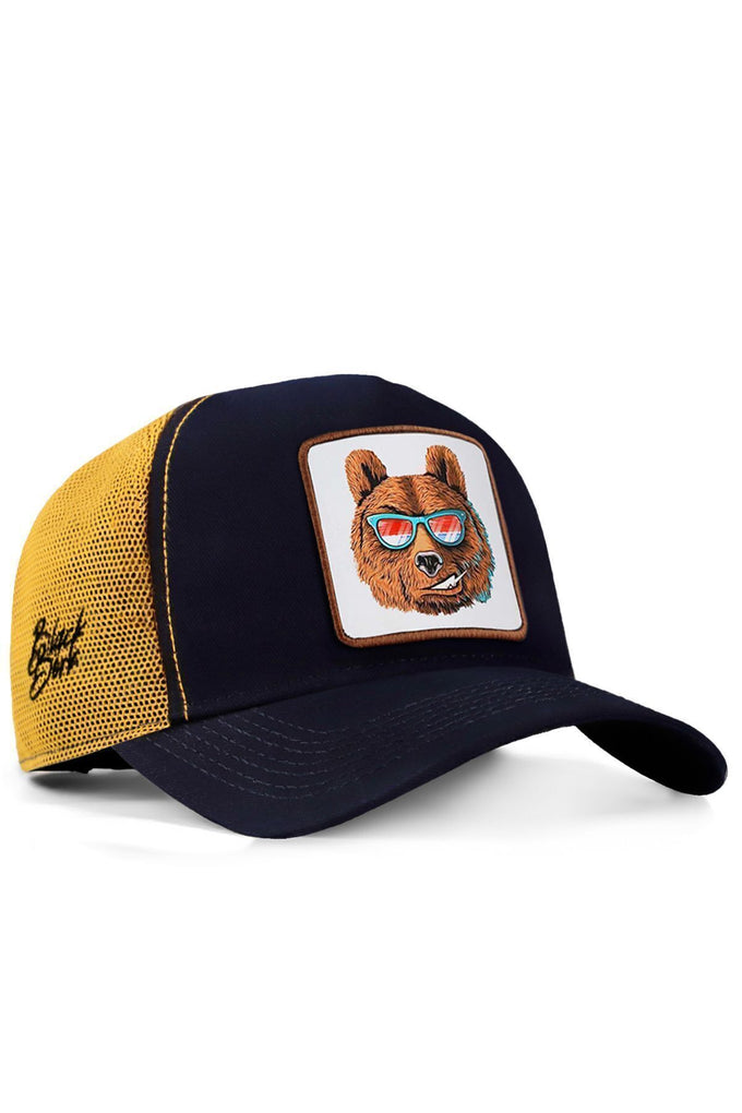 ayi-logolu-lacivert-sari-trucker-sapka-2021 - BlackBörk TR