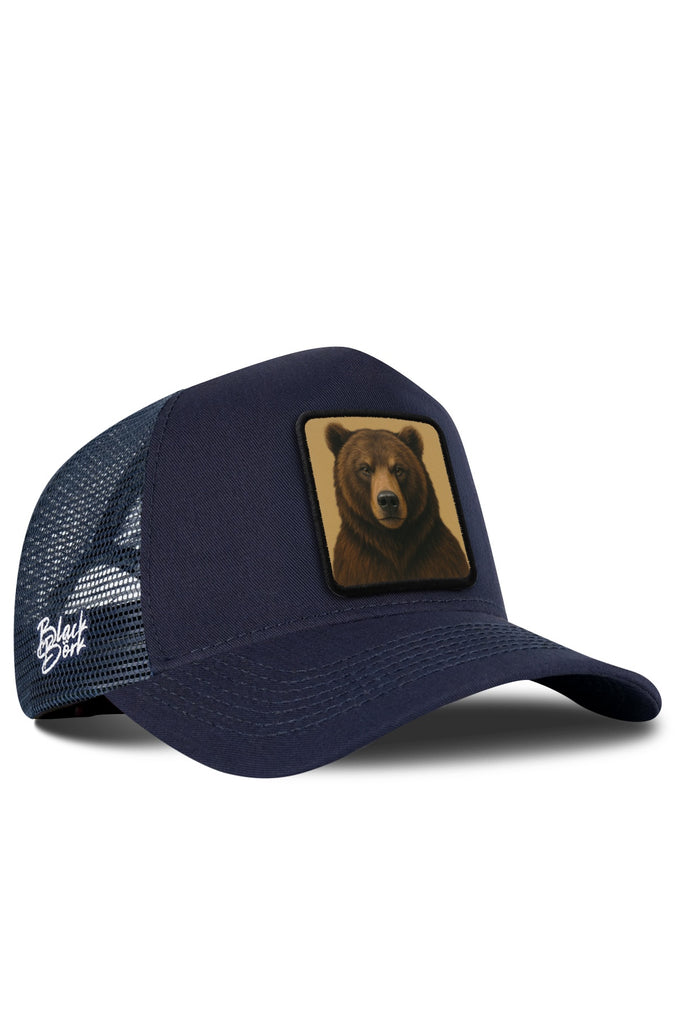 Ayı Logolu Lacivert Trucker Şapka