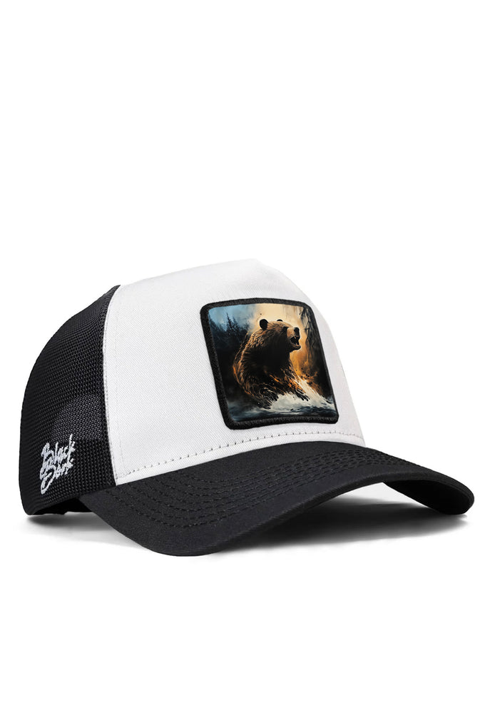 ayi-logolu-siyah-beyaz-trucker-sapka-2588 - BlackBörk TR
