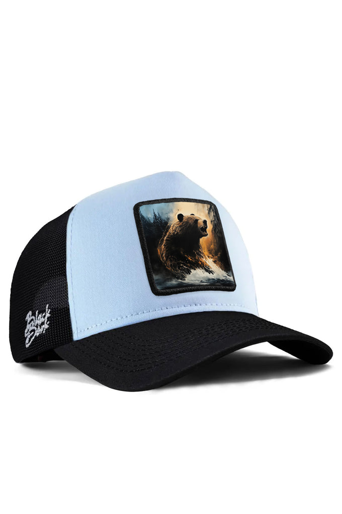ayi-logolu-siyah-buz-mavi-trucker-sapka-2637 - BlackBörk TR