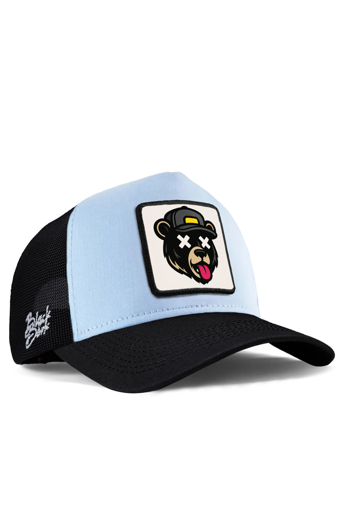 ayi-logolu-siyah-buz-mavi-trucker-sapka-5620 - BlackBörk TR