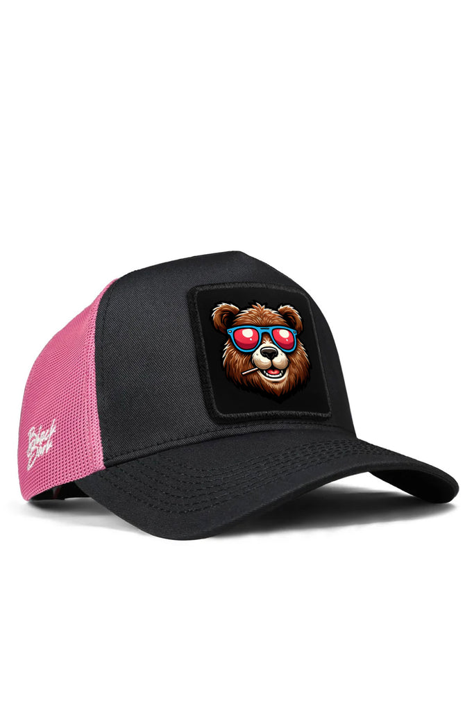 ayi-logolu-siyah-pembe-trucker-sapka-2687 - BlackBörk TR