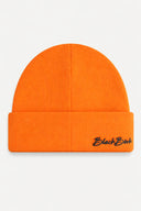 Orange Kids' Beanie with Bear Logo