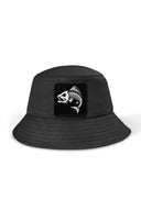 Balık Logolu Bucket Siyah Şapka