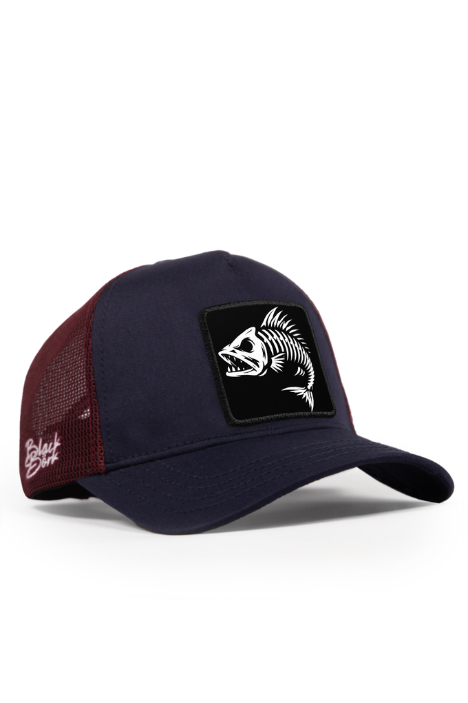 balik-logolu-lacivert-bordo-trucker-sapka-5725 - BlackBörk TR