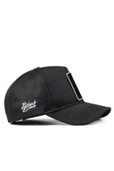 Black Baseball Cap with Fish Logo