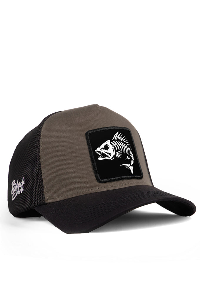 balik-logolu-siyah-haki-trucker-sapka-5617 - BlackBörk TR