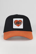 Basketbol Logolu Kiremit-Siyah Trucker Şapka