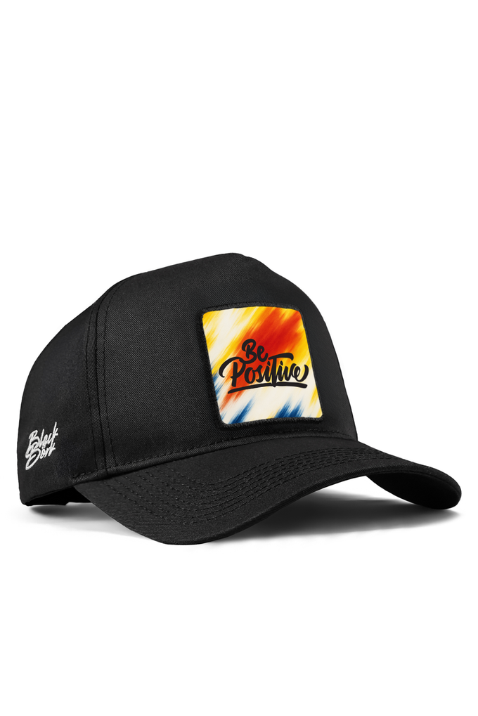 be-positive-logolu-siyah-beyzbol-premium-sapka-5720 - BlackBörk TR