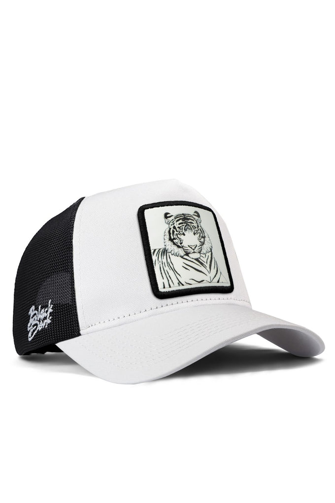 bengal-kaplan-logolu-beyaz-siyah-trucker-sapka-3961 - BlackBörk TR
