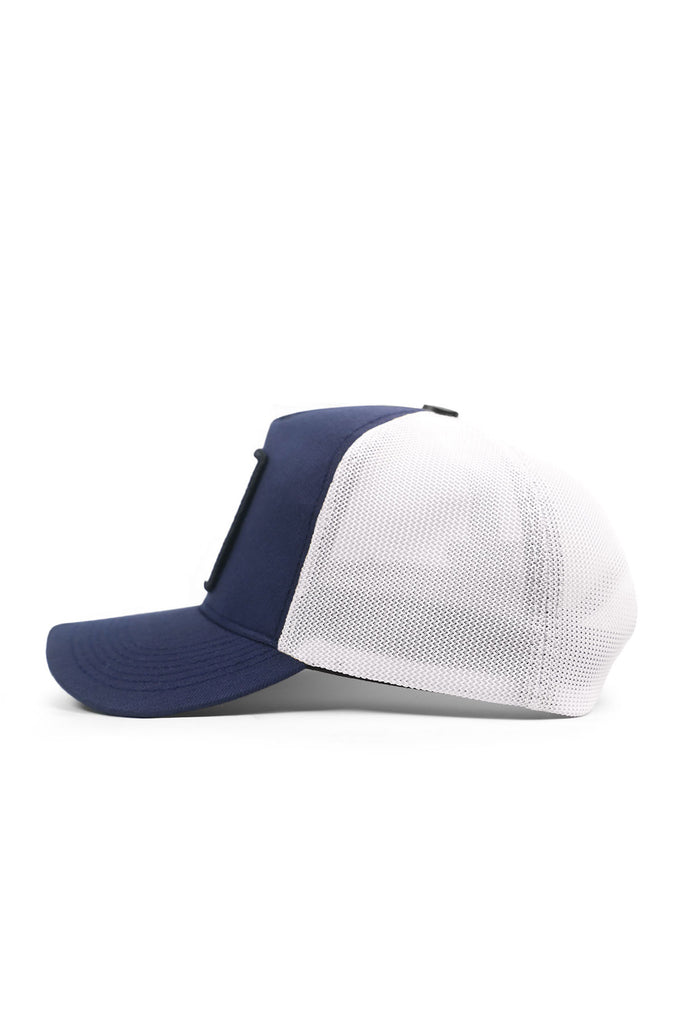 bengal-kaplan-logolu-cordura-lacivert-beyaz-trucker-sapka-4393 - BlackBörk TR