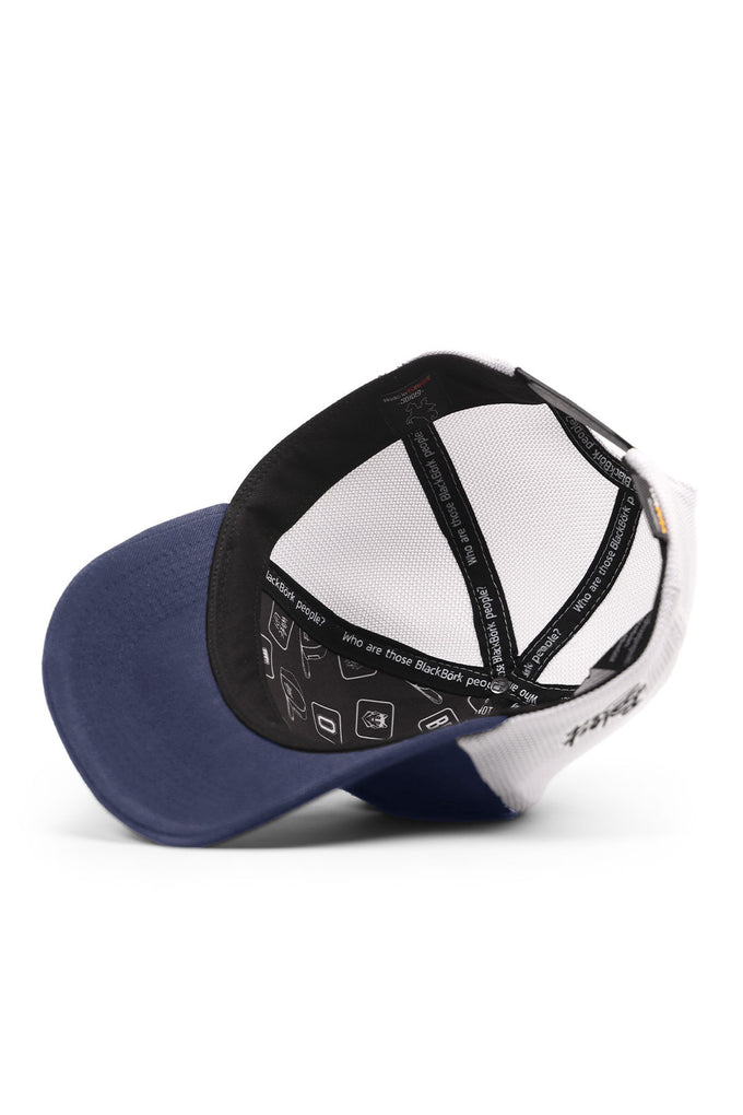 bengal-kaplan-logolu-cordura-lacivert-beyaz-trucker-sapka-4395 - BlackBörk TR