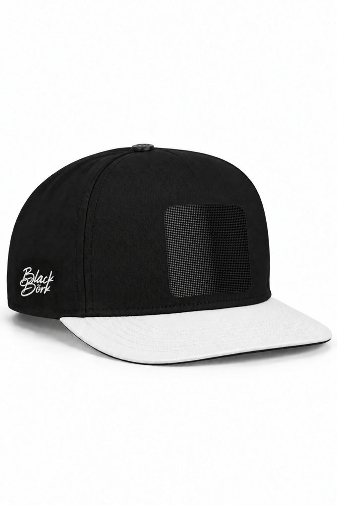 White and Black Hip Hop Cap
