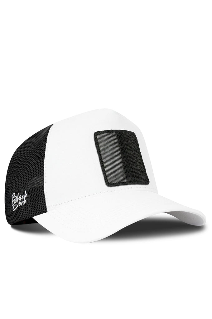 beyaz-siyah-trucker-sapka-5122 - BlackBörk TR
