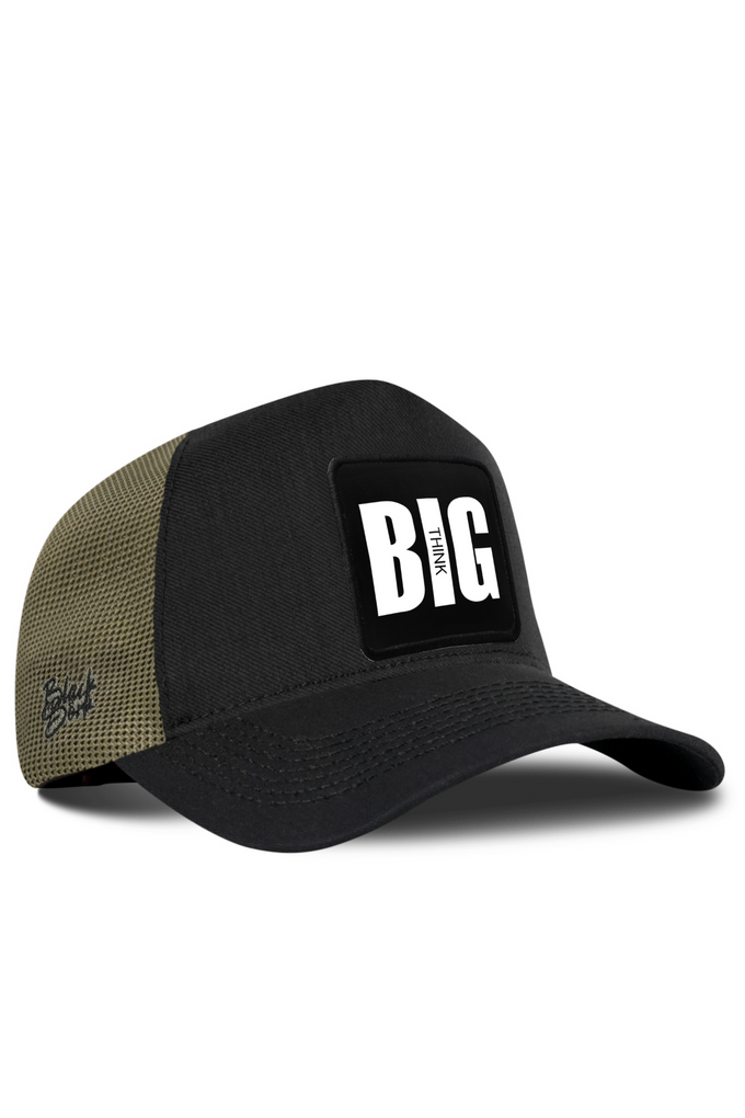 Big Think Cordura Black-Khaki Trucker Cap