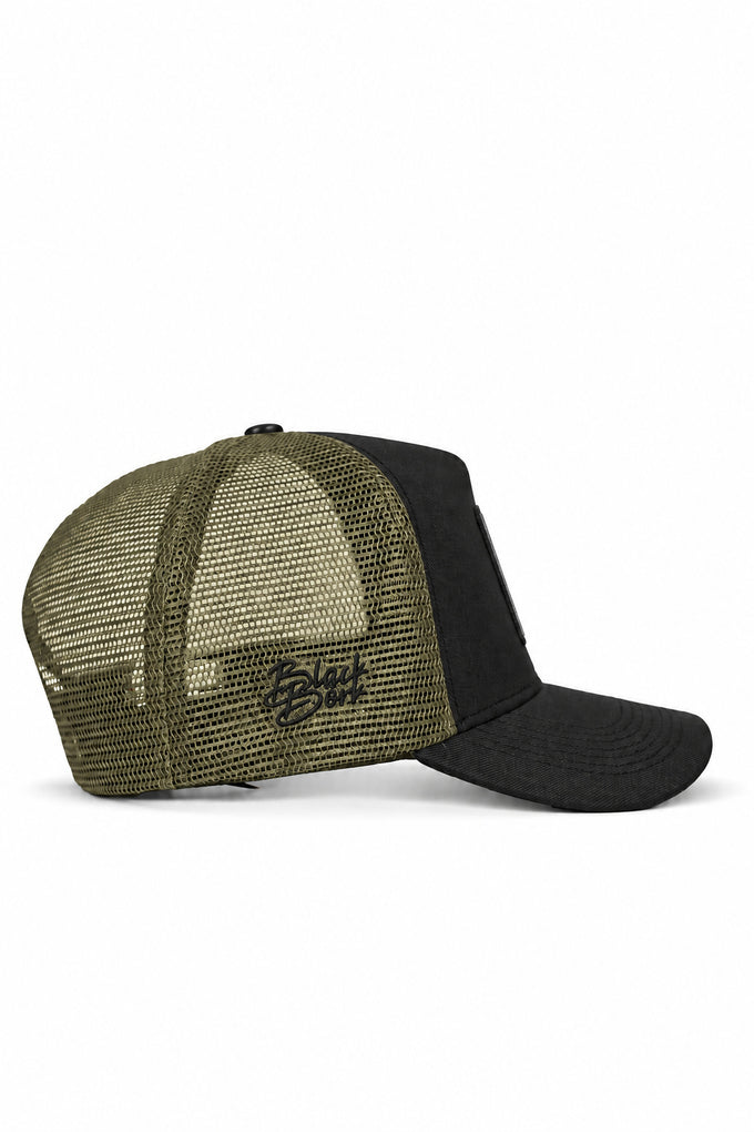 Big Think Cordura Siyah-Haki Trucker Şapka