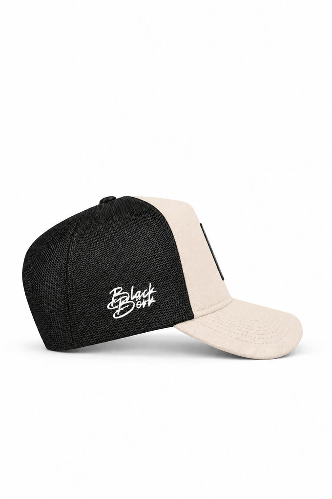 Big Think Logo Beige-Black Trucker Cap 