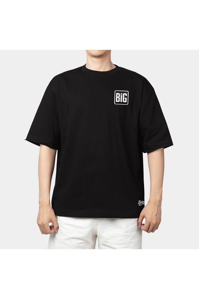 big-think-logolu-oversize-b-shirt-siyah-1896 - BlackBörk TR