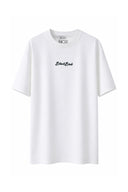 BlackBörk Nakışlı Oversize Off White B-Shirt