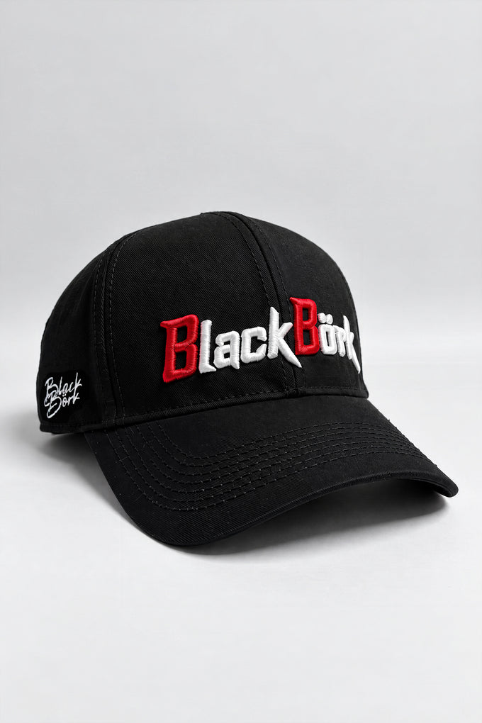 BlackBörk Nakışlı Six Siyah Beyzbol Şapka