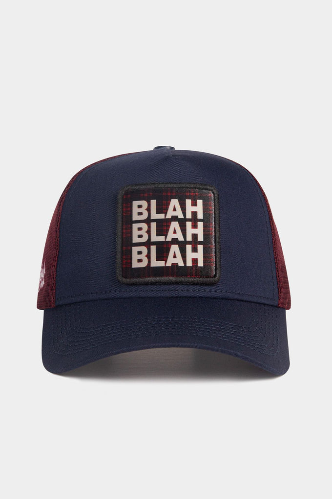 blah-blah-blah-logolu-lacivert-bordo-trucker-sapka-1961 - BlackBörk TR