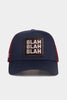 Blah Blah Blah Logolu Lacivert-Bordo Trucker Şapka