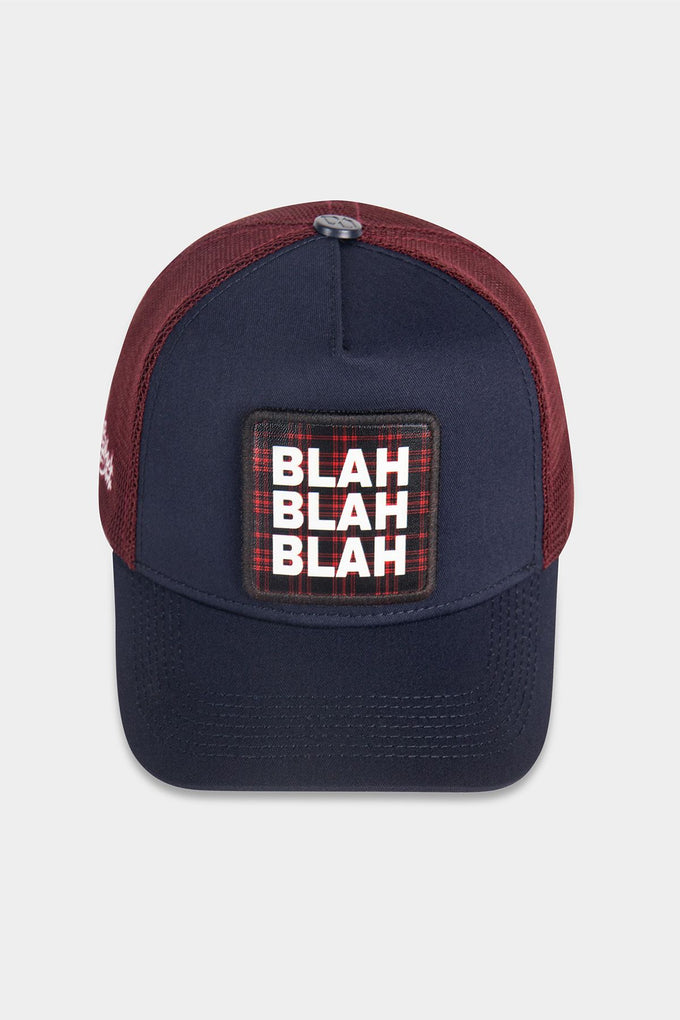 blah-blah-blah-logolu-lacivert-bordo-trucker-sapka-1965 - BlackBörk TR