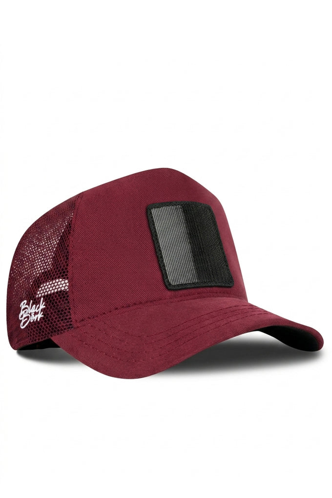 Bordo Trucker Şapka