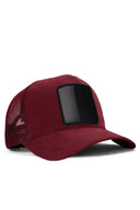 Bordo Trucker Şapka
