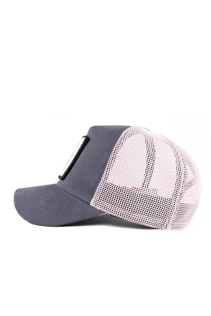 boss-logolu-antrasit-pembe-trucker-sapka-6237 - BlackBörk TR