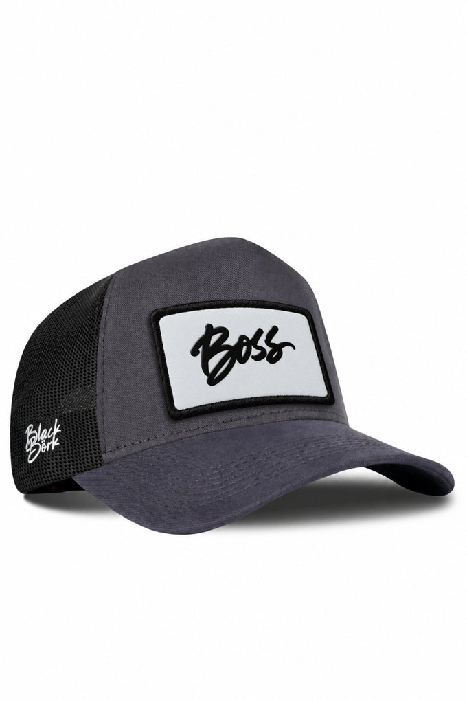 Boss Logo Anthracite-Black Trucker Cap