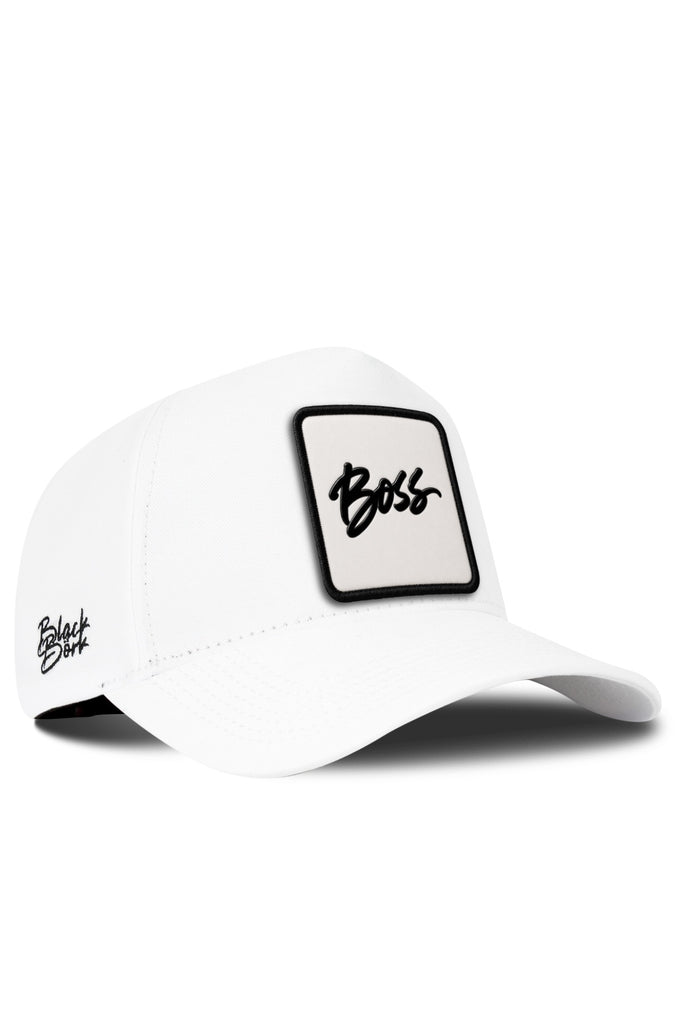 Boss Logo White Baseball Premium Cap