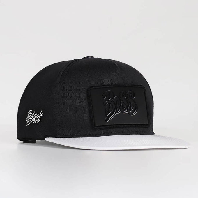 boss-logolu-beyaz-siyah-hip-hop-sapka-3662 - BlackBörk TR