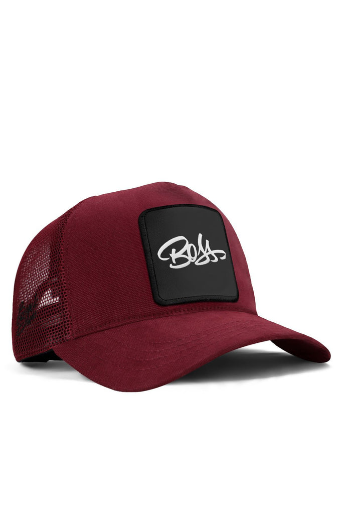 boss-logolu-bordo-trucker-sapka-1926 - BlackBörk TR