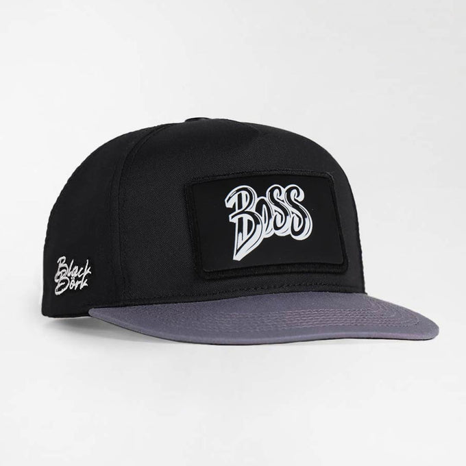 boss-logolu-gri-siyah-hip-hop-sapka-3676 - BlackBörk TR