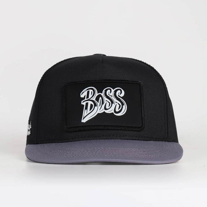 boss-logolu-gri-siyah-hip-hop-sapka-3677 - BlackBörk TR