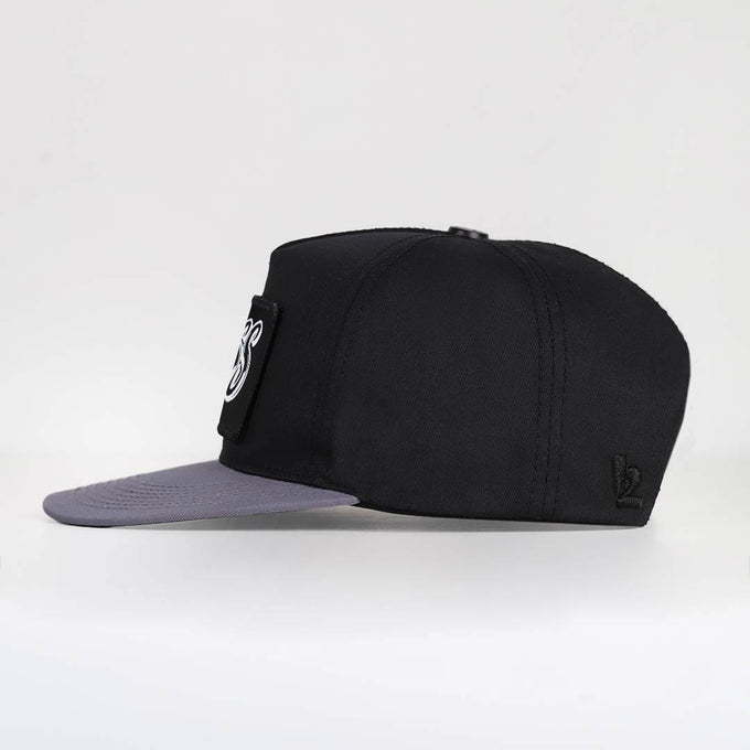 boss-logolu-gri-siyah-hip-hop-sapka-3679 - BlackBörk TR