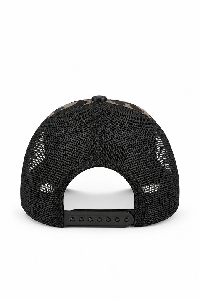Boss Logo Camouflage - Black Trucker Cap 