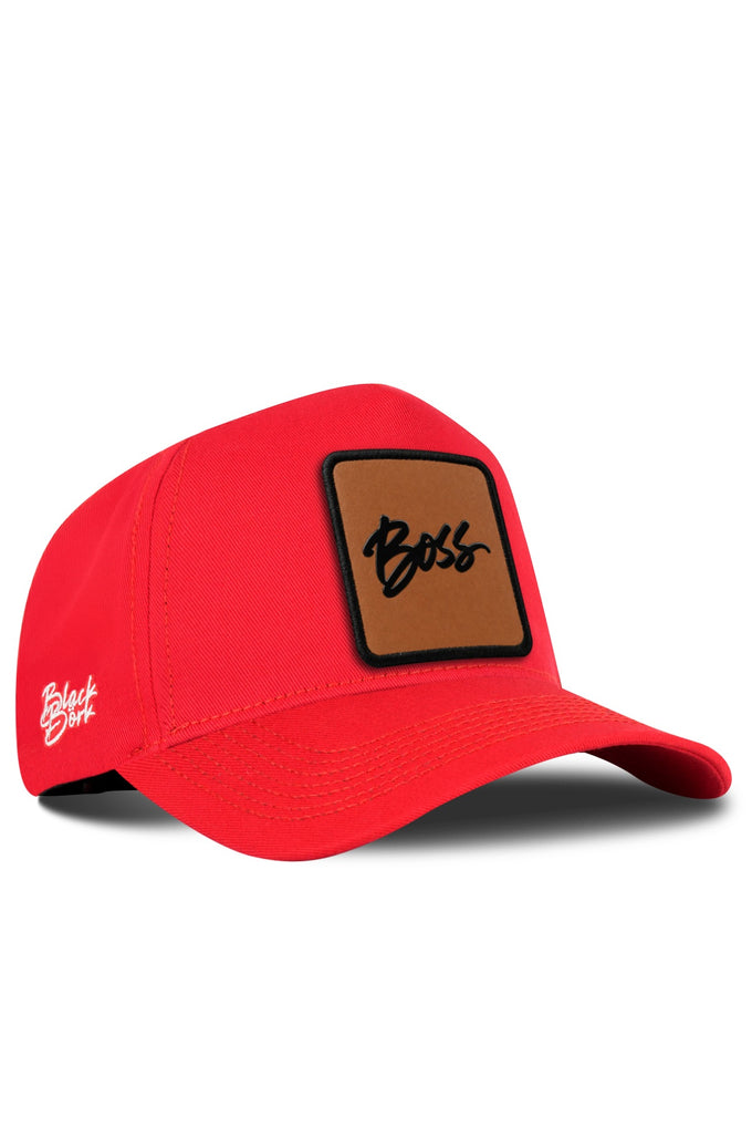 Boss Logolu Kırmızı Beyzbol Şapka