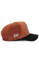Boss Logolu Lacivert-Camel Trucker Şapka