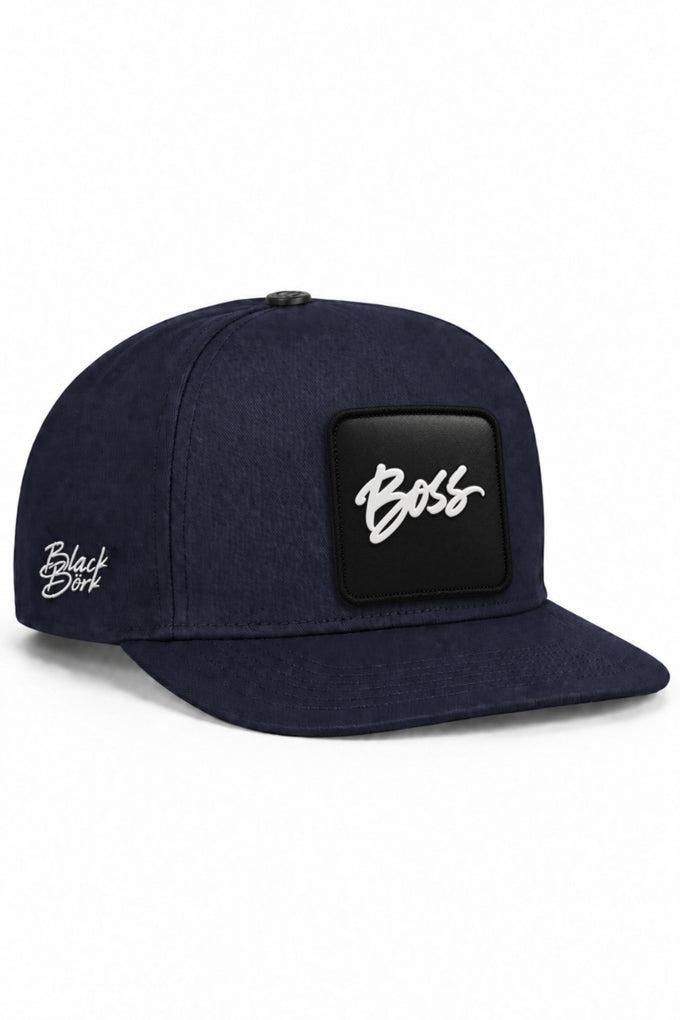 Boss Logolu Lacivert Hip Hop Şapka