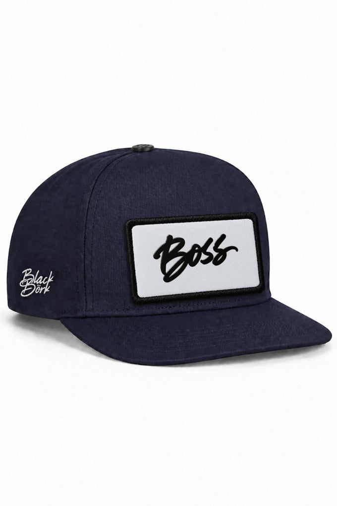 Boss Logolu Lacivert Hip Hop Şapka