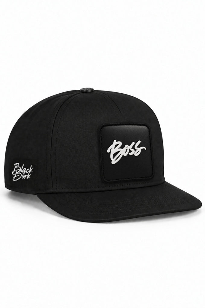 Boss Logolu Siyah Hip Hop Şapka