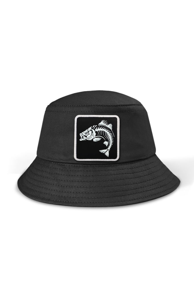 Fish Logo Bucket Black Cap