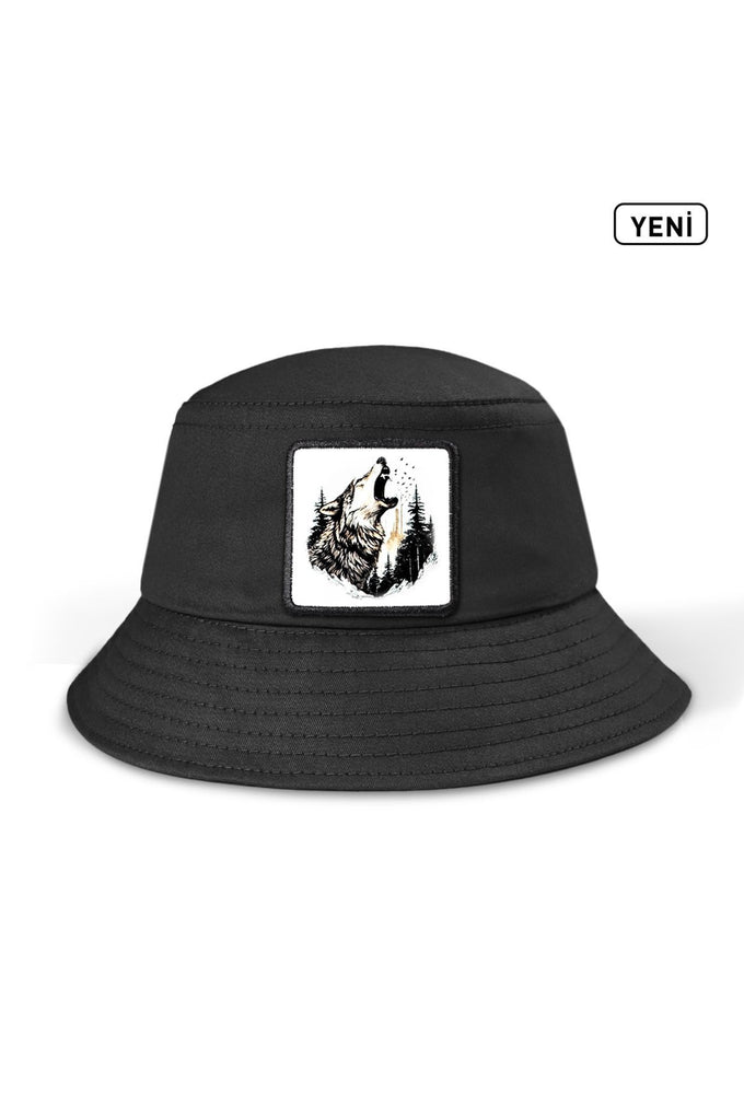 bucket-kurt-logolu-siyah-sapka-1456 - BlackBörk TR
