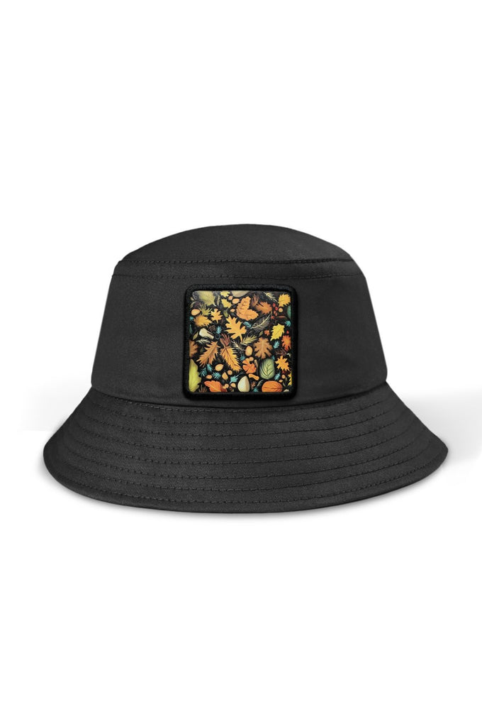 Autumn Logo Bucket Black Hat