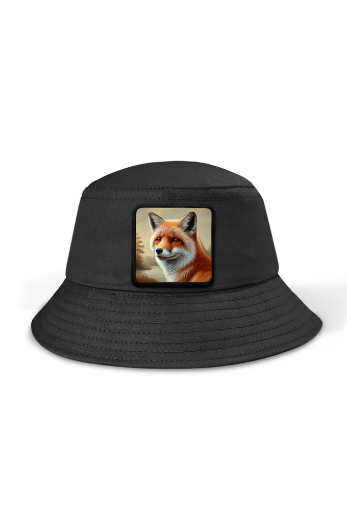 bucket-tilki-logolu-siyah-sapka-1461 - BlackBörk TR