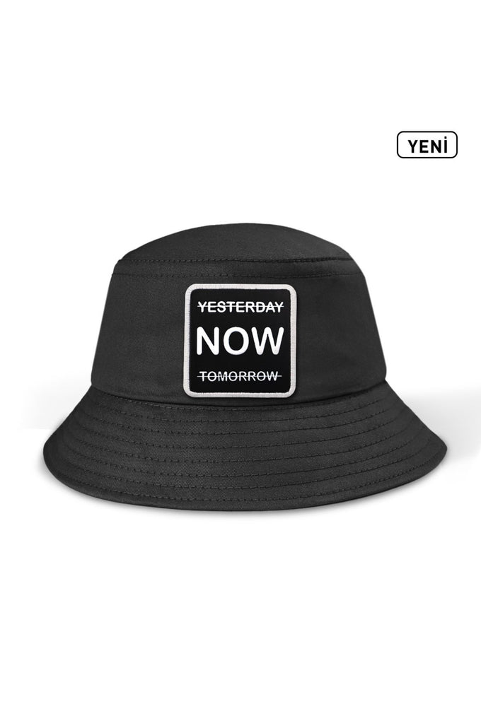 bucket-yesterday-now-tomorrow-logolu-siyah-sapka-1506 - BlackBörk TR