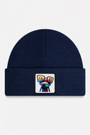 Navy Blue Beret with Chameleon Logo