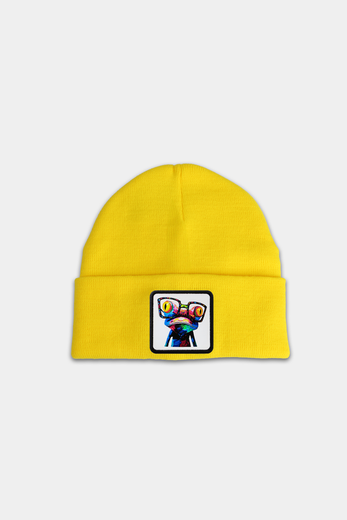 Chameleon Logo Yellow Kids' Beanie